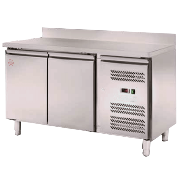 Banco refrigerato ventilato 2 porte con alzatina TN